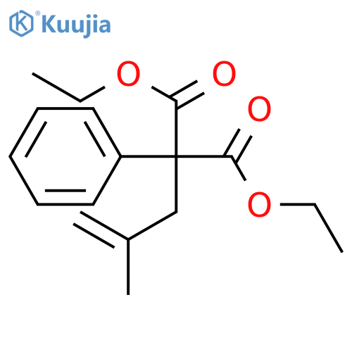 Propanedioic acid, (2-methyl-2-propenyl)phenyl-, diethyl ester structure