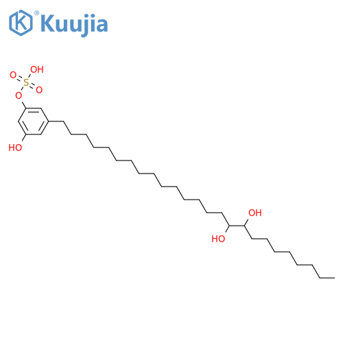 5-Pentacosyl-1,3-benzenediol; 16'ξ,17'ξ-Dihydroxy, 1-O-sulfate structure