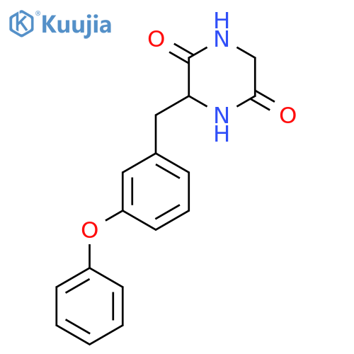 2,5-Piperazinedione, 3-[(3-phenoxyphenyl)methyl]- structure