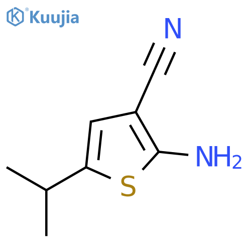 2-Amino-5-(propan-2-yl)thiophene-3-carbonitrile structure