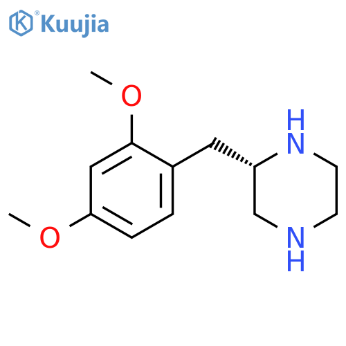 PIPERAZINE, 2-[(2,4-DIMETHOXYPHENYL)METHYL]-, (2S)- structure