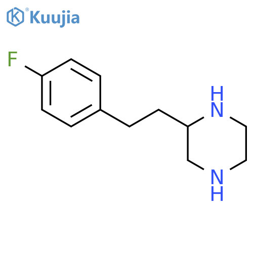 2-2-(4-fluorophenyl)ethylpiperazine structure