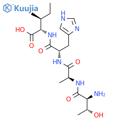 L-Isoleucine, L-threonyl-L-alanyl-L-histidyl- structure