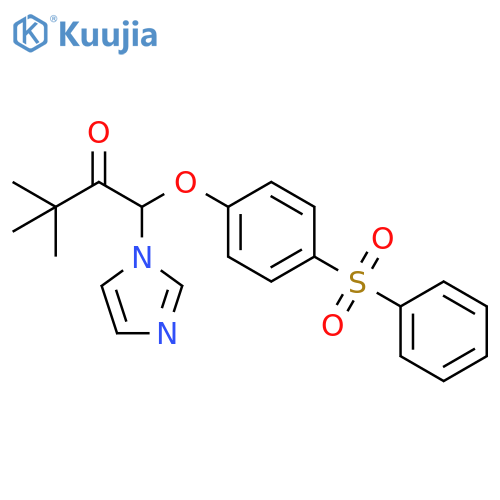 2-Butanone,1-(1H-imidazol-1-yl)-3,3-dimethyl-1-[4-(phenylsulfonyl)phenoxy]- structure
