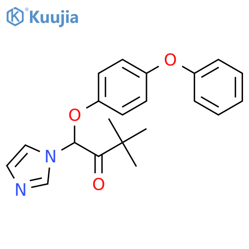 2-Butanone, 1-(1H-imidazol-1-yl)-3,3-dimethyl-1-(4-phenoxyphenoxy)- structure
