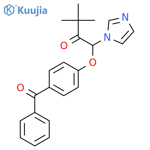 2-Butanone, 1-(4-benzoylphenoxy)-1-(1H-imidazol-1-yl)-3,3-dimethyl- structure