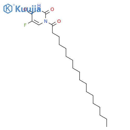 2,4(1H,3H)-Pyrimidinedione, 5-fluoro-1-(1-oxooctadecyl)- structure
