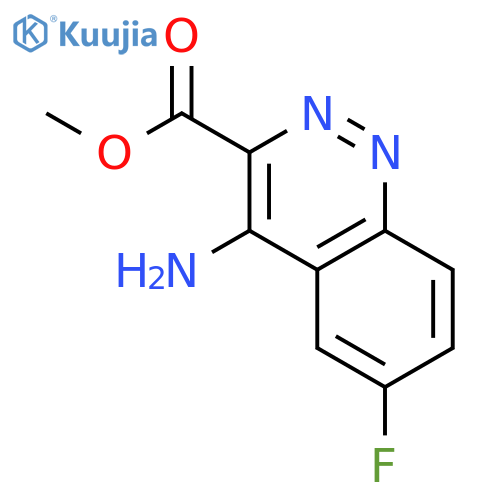 3-Cinnolinecarboxylic acid, 4-amino-6-fluoro-, methyl ester structure