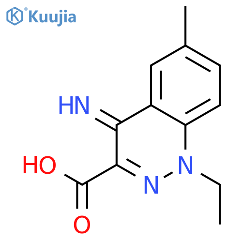 3-Cinnolinecarboxylic acid, 1-ethyl-1,4-dihydro-4-imino-6-methyl- structure