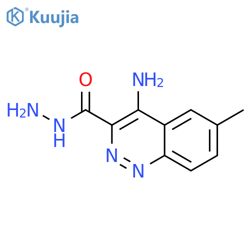 3-Cinnolinecarboxylic acid, 4-amino-6-methyl-, hydrazide structure