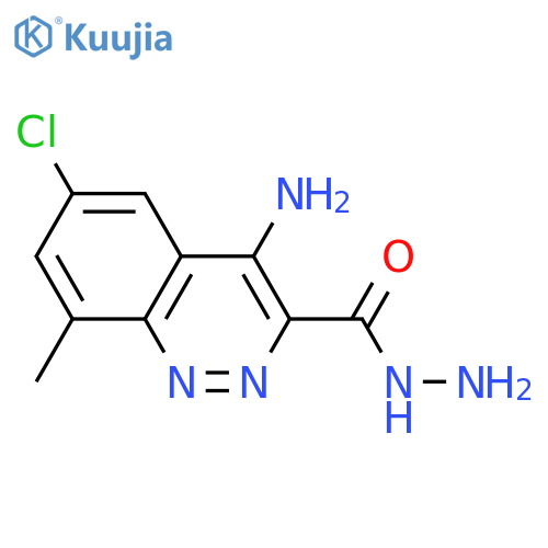 3-CINNOLINECARBOXYLIC ACID, 4-AMINO-6-CHLORO-8-METHYL-, HYDRAZIDE structure