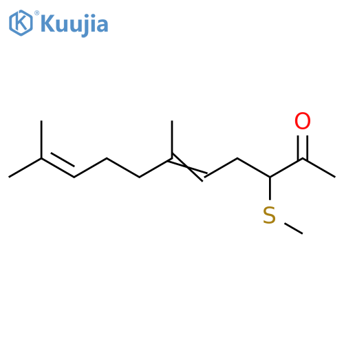 5,9-Undecadien-2-one, 6,10-dimethyl-3-(methylthio)- structure