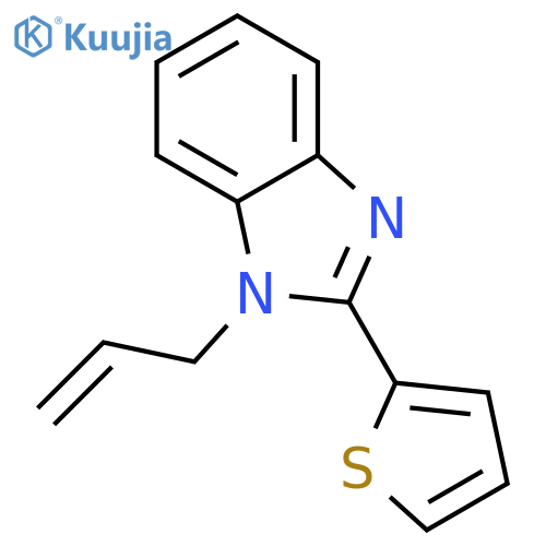 1-(prop-2-en-1-yl)-2-(thiophen-2-yl)-1H-1,3-benzodiazole structure