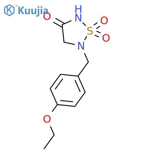 1,2,5-THIADIAZOLIDIN-3-ONE, 5-[(4-ETHOXYPHENYL)METHYL]-, 1,1-DIOXIDE structure
