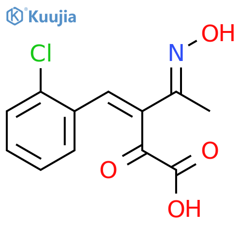 Pentanoic acid, 3-[(2-chlorophenyl)methylene]-4-(hydroxyimino)-2-oxo- structure