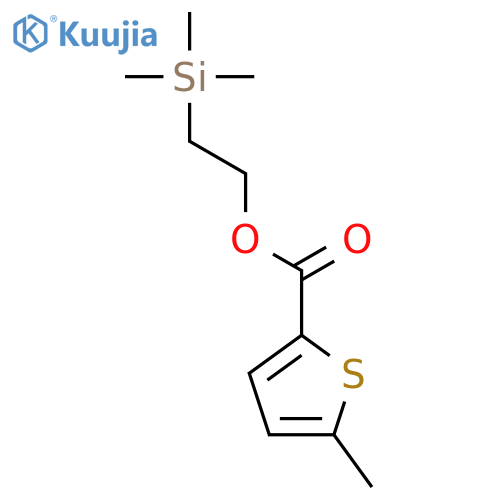 2-THIOPHENECARBOXYLIC ACID, 5-METHYL-, 2-(TRIMETHYLSILYL)ETHYL ESTER structure