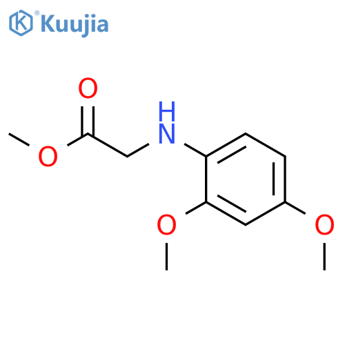 GLYCINE, N-(2,4-DIMETHOXYPHENYL)-, METHYL ESTER structure