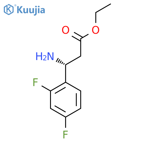 Ethyl (3R)-3-amino-3-(2,4-difluorophenyl)propanoate structure