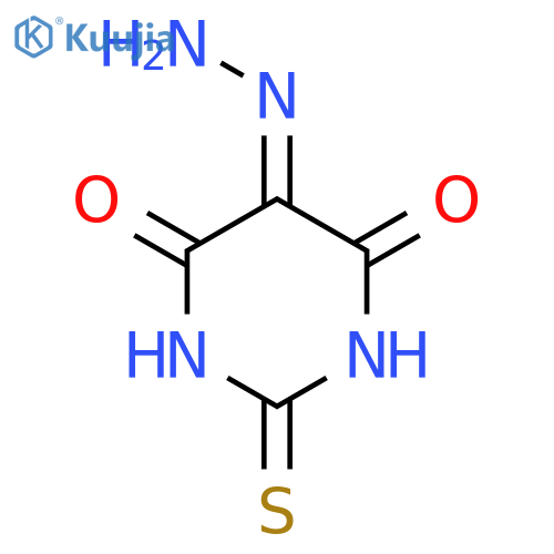 4,5,6(1H)-Pyrimidinetrione, dihydro-2-thioxo-, 5-hydrazone structure