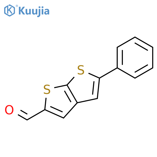 Thieno[2,3-b]thiophene-2-carboxaldehyde, 5-phenyl- structure