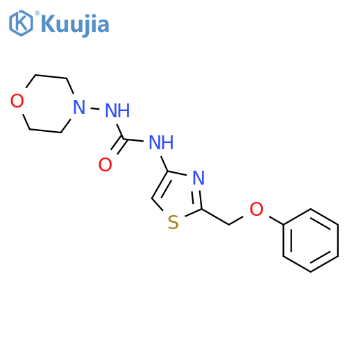 Urea, N-4-morpholinyl-N'-[2-(phenoxymethyl)-4-thiazolyl]- structure
