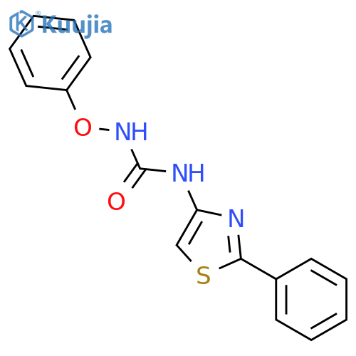 UREA, N-PHENOXY-N'-(2-PHENYL-4-THIAZOLYL)- structure