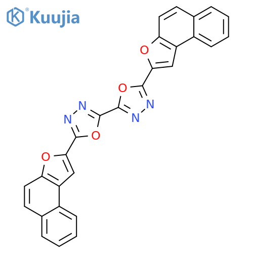 2,2'-Bi-1,3,4-oxadiazole, 5,5'-bis(naphtho[2,1-b]furan-2-yl)- structure