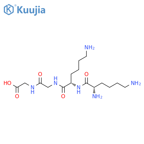 Glycine, N-[N-(N2-L-lysyl-L-lysyl)glycyl]- structure