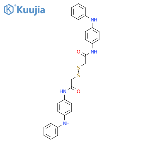 Acetamide, 2,2'-dithiobis[N-[4-(phenylamino)phenyl]- structure