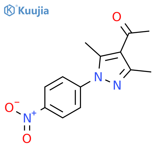 Ethanone, 1-[3,5-dimethyl-1-(4-nitrophenyl)-1H-pyrazol-4-yl]- structure
