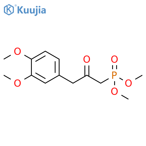 Phosphonic acid, [3-(3,4-dimethoxyphenyl)-2-oxopropyl]-, dimethyl ester (9CI) structure