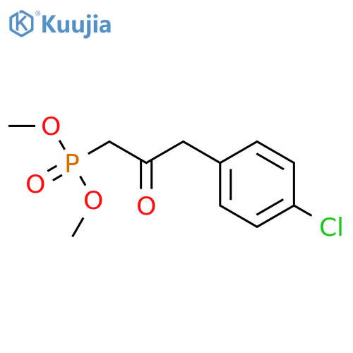Phosphonic acid, [3-(4-chlorophenyl)-2-oxopropyl]-, dimethyl ester structure