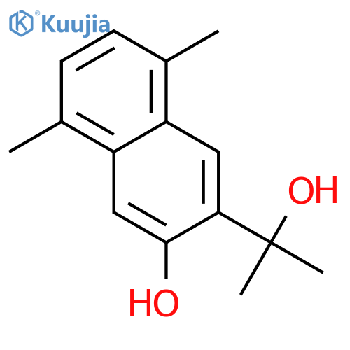 2-Naphthalenemethanol,3-hydroxy-a,a,5,8-tetramethyl- structure