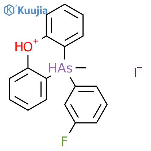 10H-Phenoxarsinium, 10-(3-fluorophenyl)-10-methyl-, iodide structure