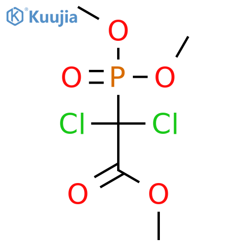 Acetic acid, dichloro(dimethoxyphosphinyl)-, methyl ester structure