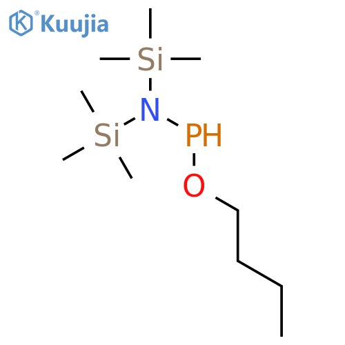 Phosphonamidous acid, N,N-bis(trimethylsilyl)-, butyl ester structure