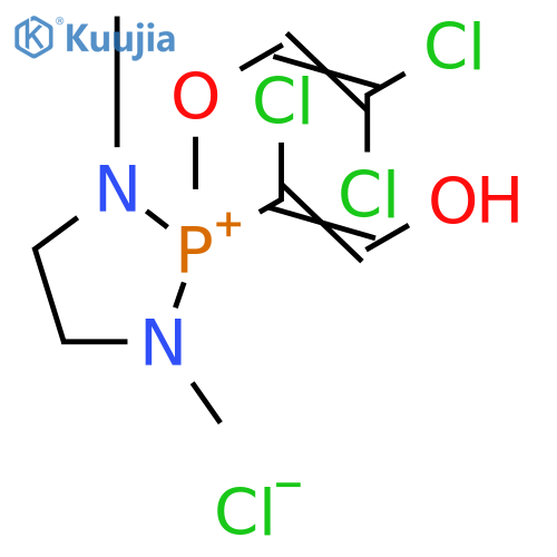 1,3,2-Diazaphospholidinium, 2-(1-chloro-2-hydroxyethenyl)-2-[(2,2-dichloroethenyl)oxy]-1,3-dimethyl-, chloride (9CI) structure