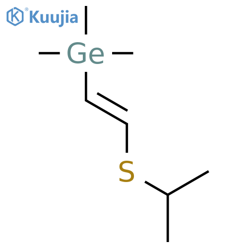 Germane, trimethyl[2-[(1-methylethyl)thio]ethenyl]- structure
