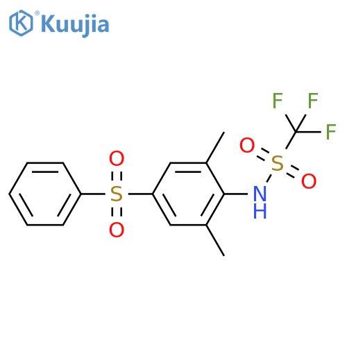 Methanesulfonamide,N-[2,6-dimethyl-4-(phenylsulfonyl)phenyl]-1,1,1-trifluoro- structure