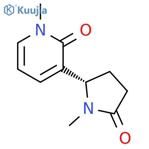 2(1H)-Pyridinone, 1-methyl-3-(1-methyl-5-oxo-2-pyrrolidinyl)-, (S)- structure