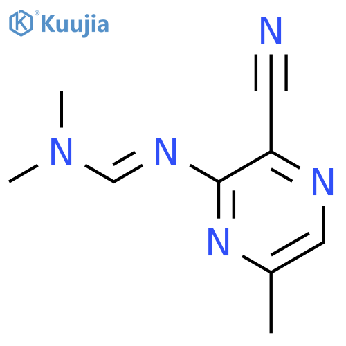 Methanimidamide, N'-(3-cyano-6-methylpyrazinyl)-N,N-dimethyl- structure