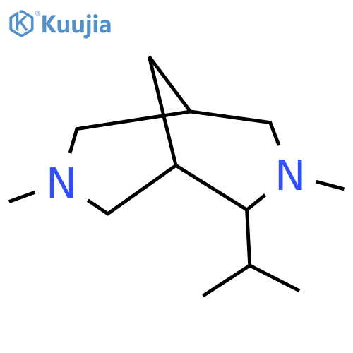 2-Isopropyl-3,7-dimethyl-3,7-diaza-bicyclo[3.3.1]nonane structure