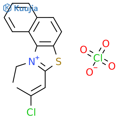 NAPHTHO[1,2-D]THIAZOLIUM, 2-(2-CHLORO-1-PROPENYL)-1-ETHYL-, PERCHLORATE structure
