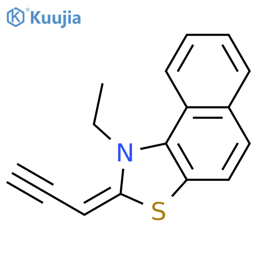 Naphtho[1,2-d]thiazole, 1-ethyl-1,2-dihydro-2-(2-propynylidene)- structure