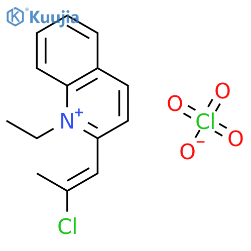 QUINOLINIUM, 2-(2-CHLORO-1-PROPENYL)-1-ETHYL-, PERCHLORATE structure