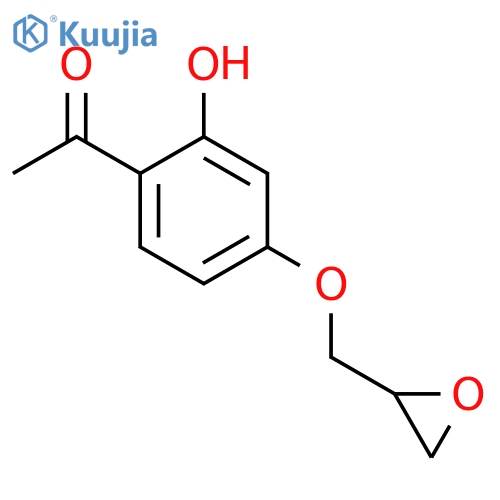 Ethanone, 1-[2-hydroxy-4-(oxiranylmethoxy)phenyl]- structure