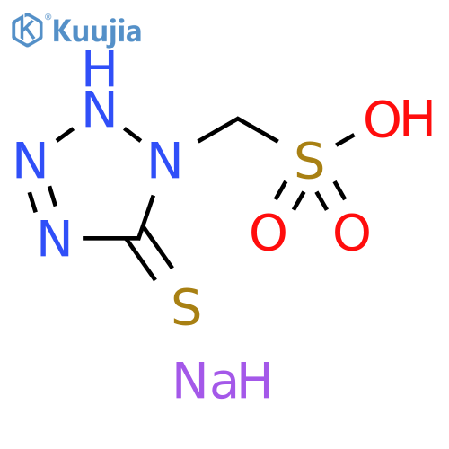 1H-Tetrazole-1-methanesulfonic acid, 2,5-dihydro-5-thioxo-,monosodium salt structure