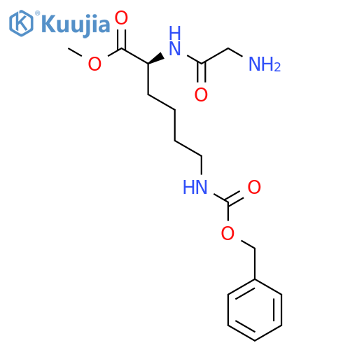 L-Lysine, N2-glycyl-N6-[(phenylmethoxy)carbonyl]-, methyl ester structure