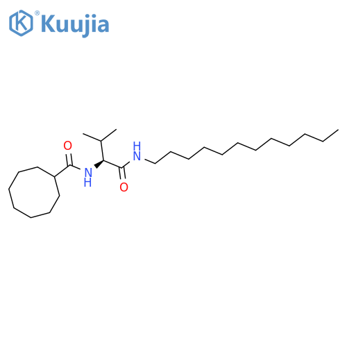 Cyclooctanecarboxamide, N-[1-[(dodecylamino)carbonyl]-2-methylpropyl]-, (S)- (9CI) structure