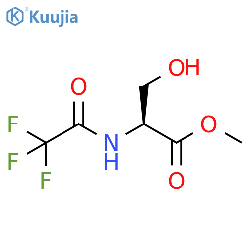 Serine, N-(trifluoroacetyl)-, methyl ester structure